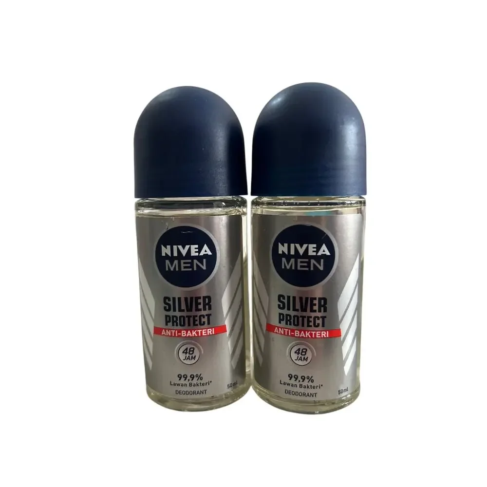 New 2pk Men's Nivea 48hr Roll On Deodorant 1.7oz Made Germany Smells Amazing!!😀